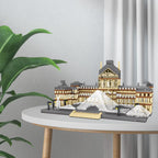 CSNRHG Juego de bloques de construcción modelo Museo del Louvre de París, micro ladrillos