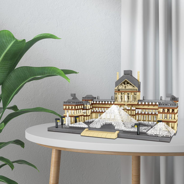 CSNRHG Juego de bloques de construcción modelo Museo del Louvre de...