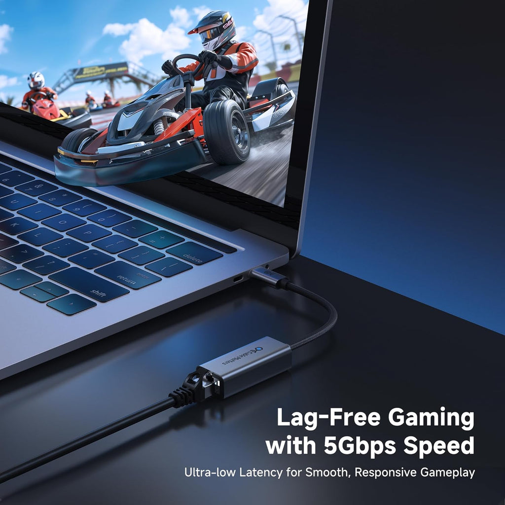 Cable Matters Adaptador USB C a Ethernet de 5 Gb, 5 Gigabit Ethernet a USB