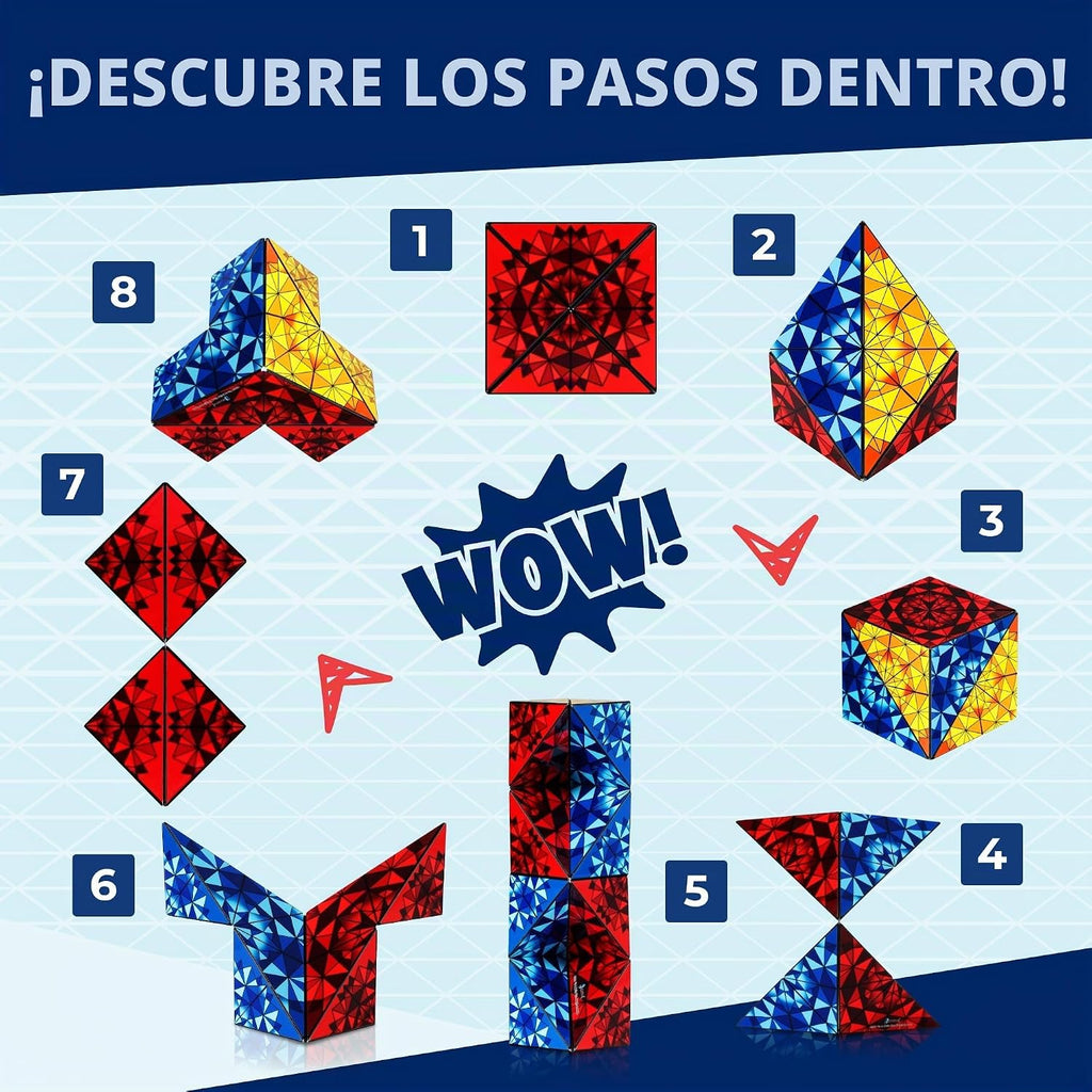 Shashibo ICOSA XL - Rompecabezas magnético para aliviar el estrés