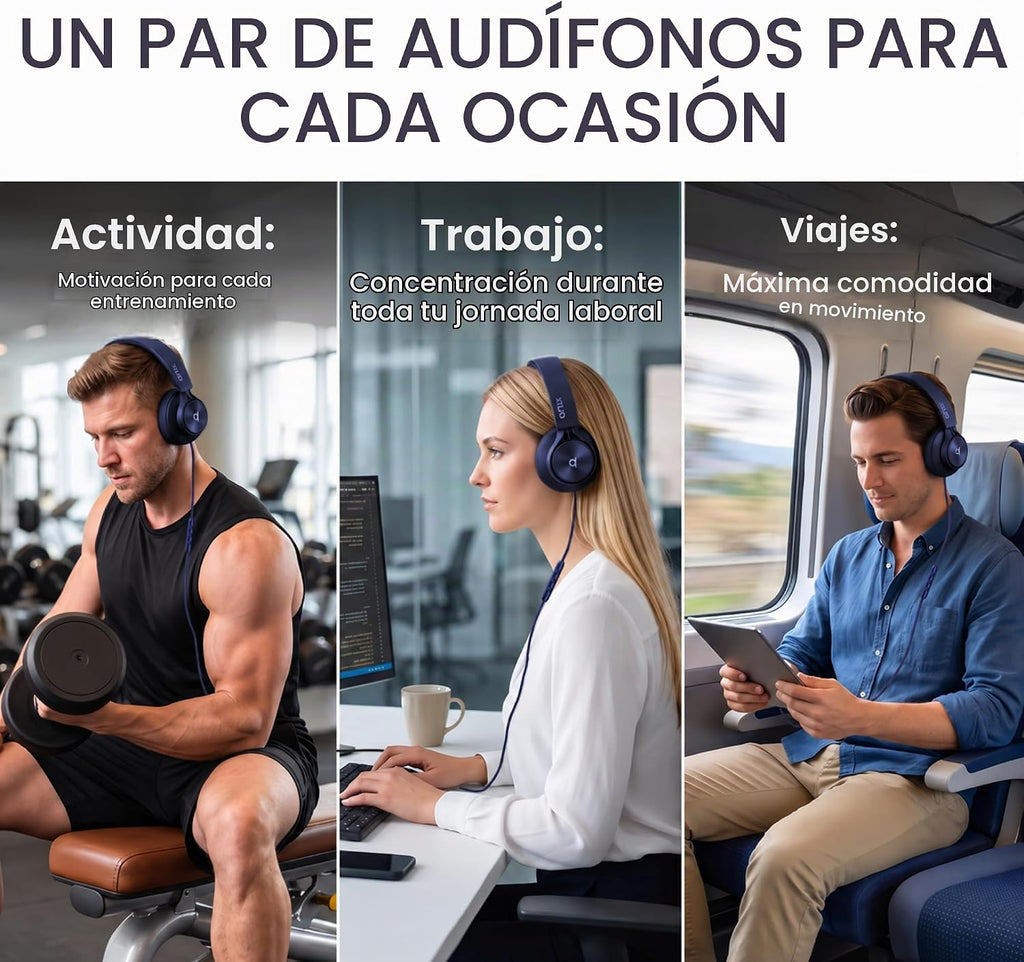 ARTIX - Auriculares con cable con micrófono, auriculares con cable