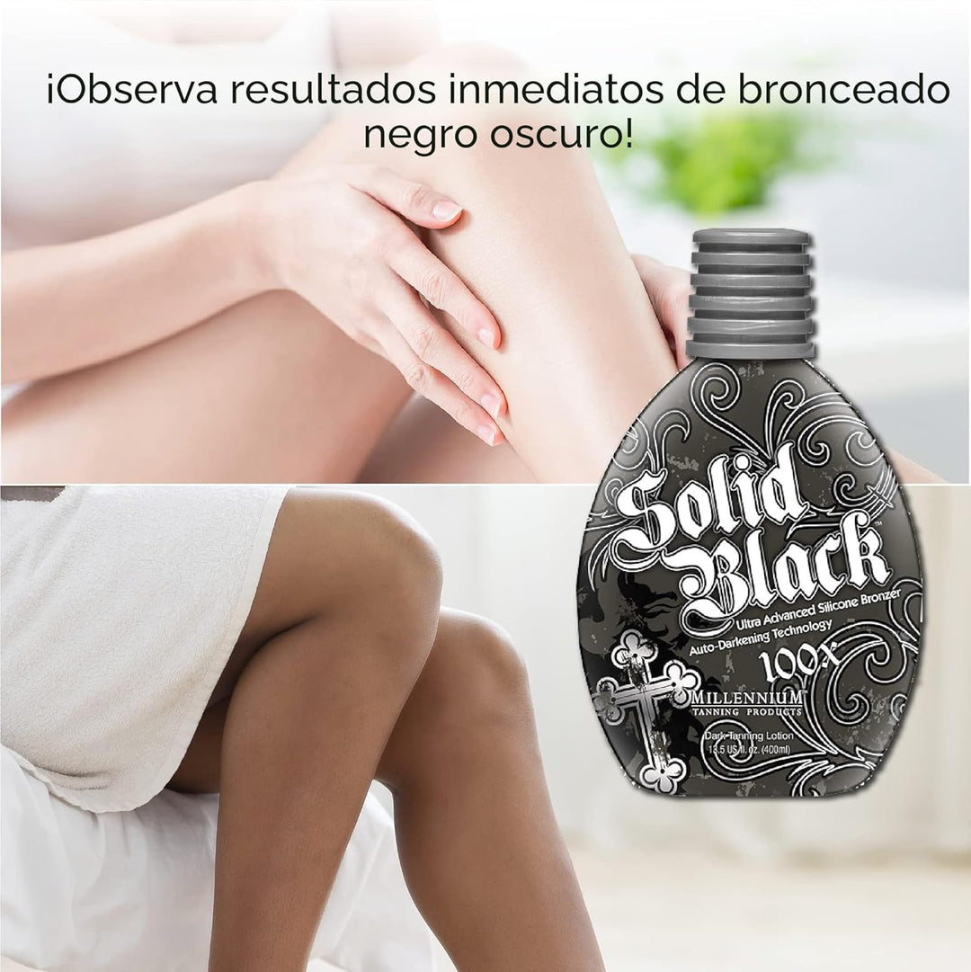 Millenium Tanning, Loción bronceadora para cama solar, New Solid Bl...
