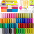 60 Colores Kit de Arcilla para Repostería al Horno, Individualmente Empacado