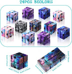 Sumind 24 piezas Infinity Cube Juguete Antiestrés Paquete Mini Bloques Gadget Starry