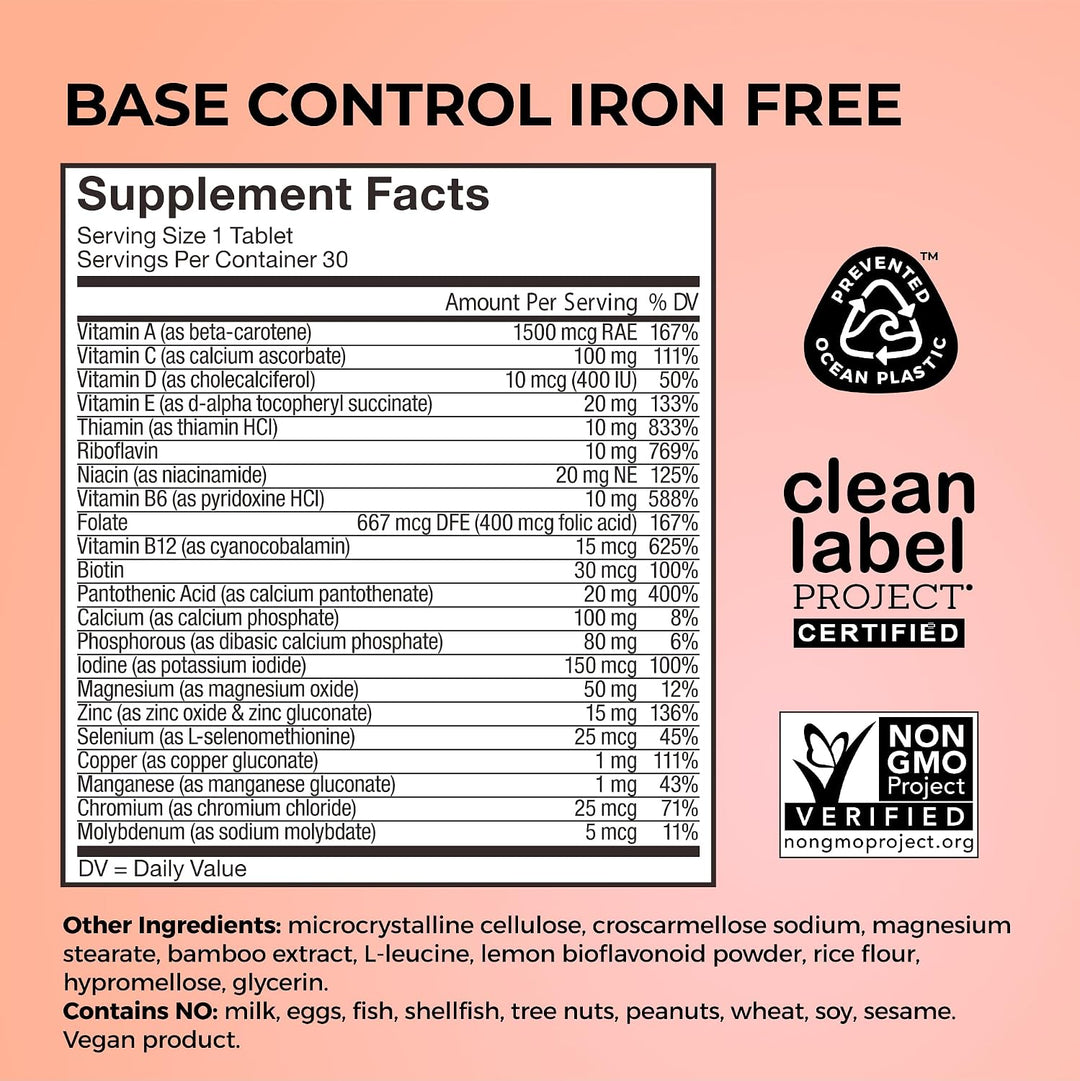 HUM Base Control Multivitamínico para mujeres con vitamina C, bioti...