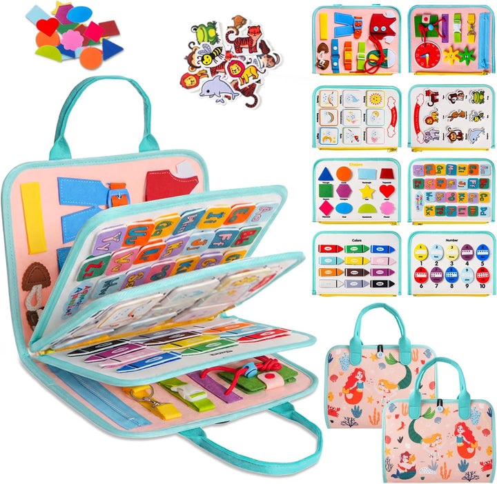 Tabla Ocupada de Juego Montessori para Niños Pequeños: Juguetes Mon...