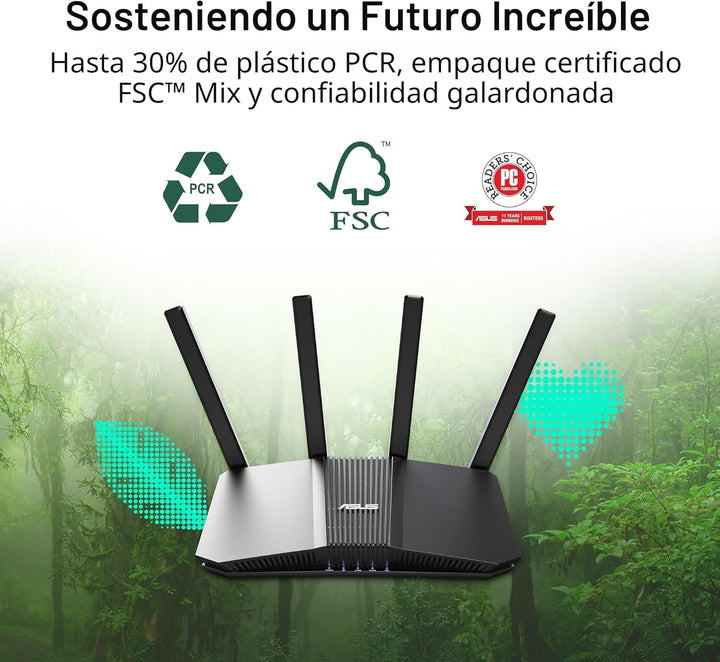 ASUS RT-BE58U WiFi 7 BE3600 AiMesh Router Extensible, 4K-QAM, MLO,...
