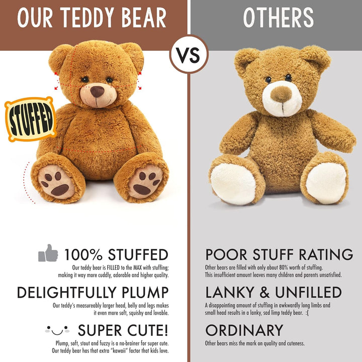 LotFancy - Oso de peluche de 20.0 pulgadas, oso de peluche suave, p...