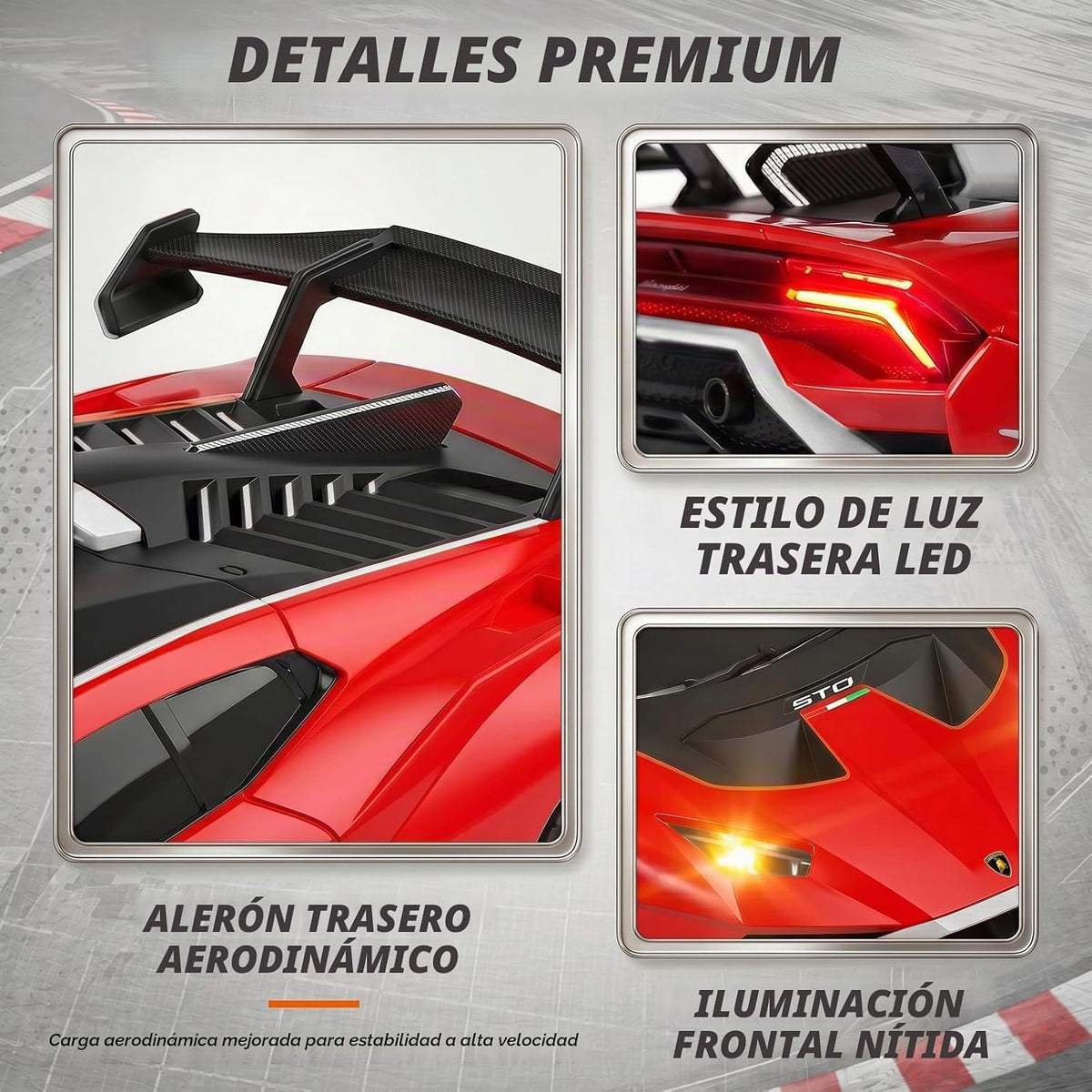 YESHIN 1:24 Lamborghini Huracan RC Drifting Car Rojo, Lamborghini Coche de