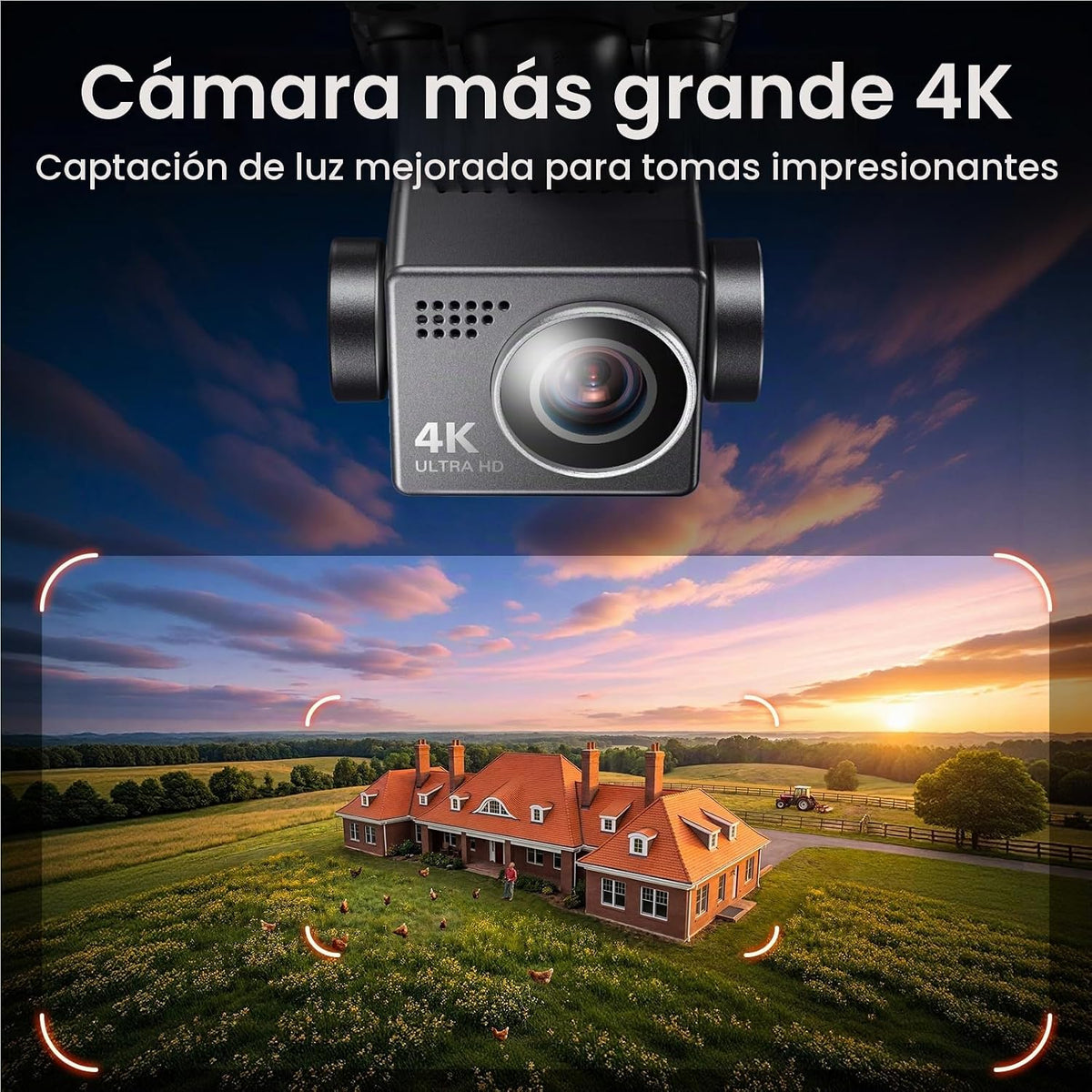 Bwine F7GB2 Pro Drones con cámara para adultos 4K UHD aéreo cardán de 3