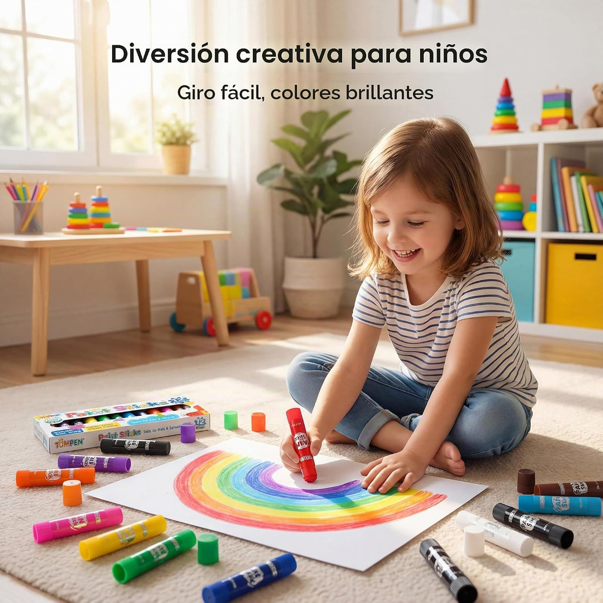 Varillas de pintura al temple para niños y artistas, paquete de 144