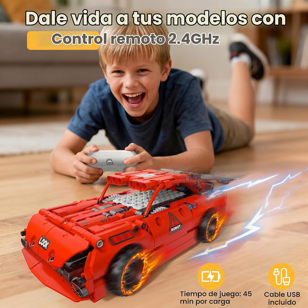 Kit de construcción de robots 5 en 1, aplicación STEM y robótica de