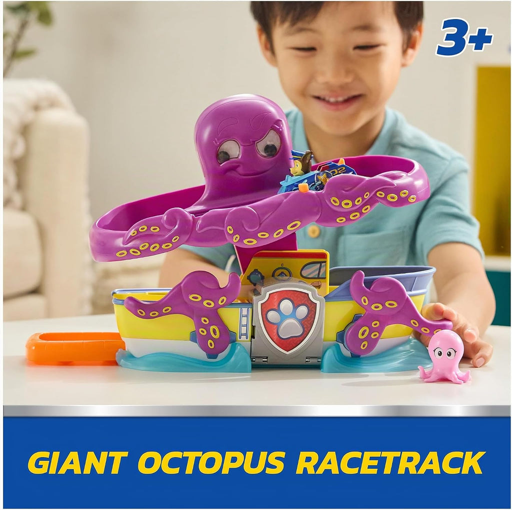 Set de juego PAW Patrol Pup Squad Pultopus Rescue con vehículo de juguete Chase