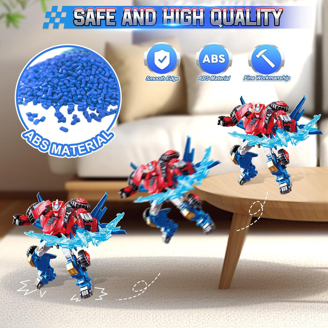 QUANTUM HEROES DINOSTER Robot transformable 2 en 1 Raptor Bolt Wing...