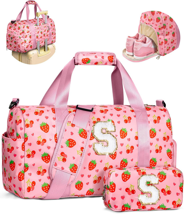 Elilier Regalos para Niñas, Bolsa de Lona Inicial para Niños, Linda...
