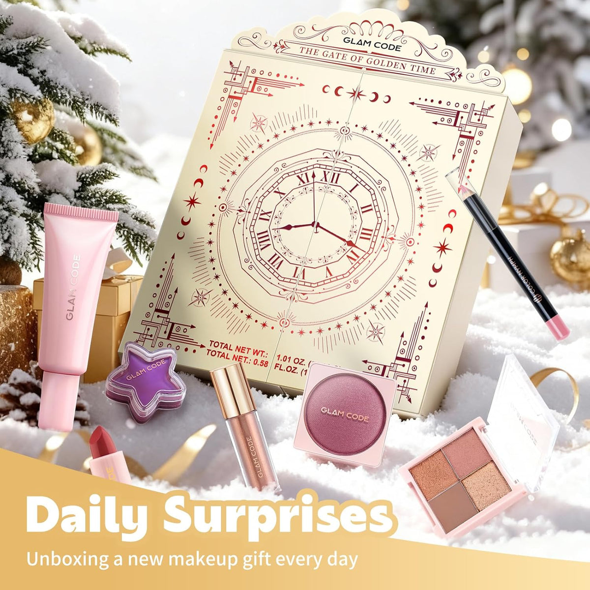 Glam Code Calendario de Adviento de maquillaje 2025, juego de regal...