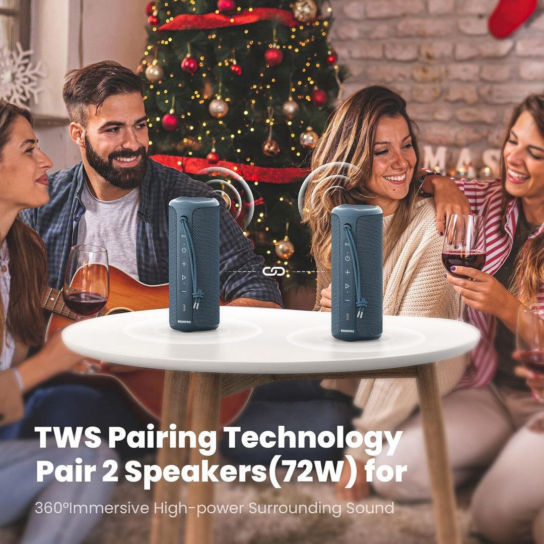 MIATONE Altavoces Bluetooth 36W TWS Altavoz portátil con sonido est...