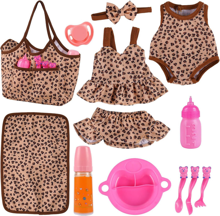BABESIDE 13 piezas de ropa y accesorios para muñecas de 10 a 12 pul...