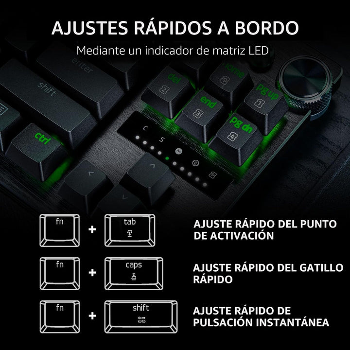 Razer Huntsman V3 Pro 8KHz Teclado Gaming para Esports: Interruptor...