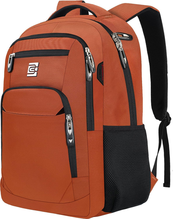 Mochila para Laptop Volher, Naranja, 15,6 pulg., Computadora portátil
