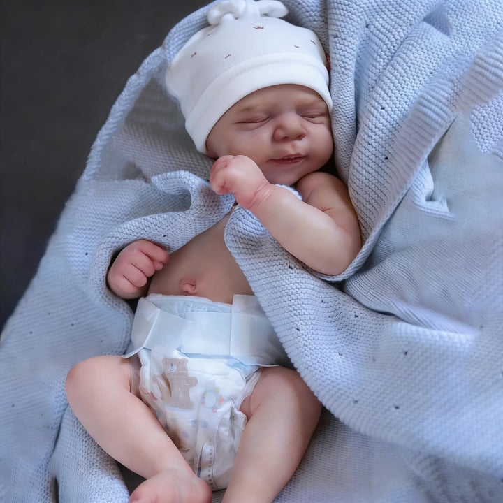 Zero Pam Muñecas Reborn de Bebé Niña Durmiendo Cuerpo Completo de S...
