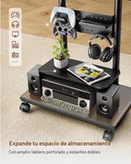 Lámpara Soporte de TV rodante resistente para televisores de 37 a 75 ″ de
