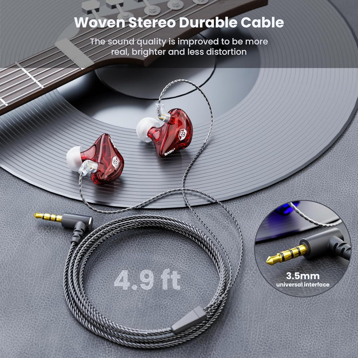 BASN Bsinger - Auriculares profesionales de monitoreo in-ear, contr...