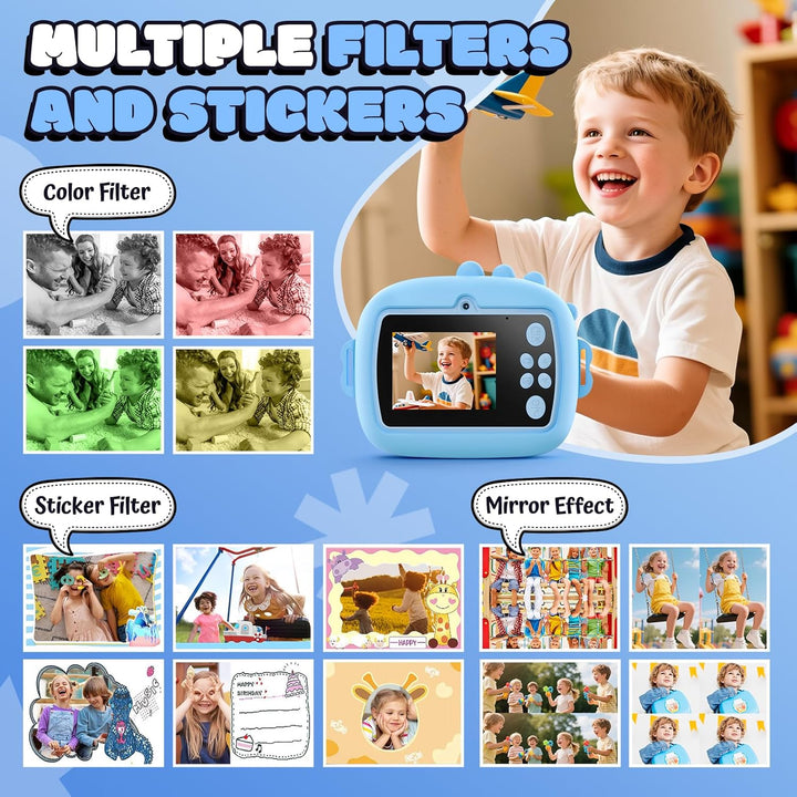 YOZISS Cámara de impresión instantánea para niños, cámara digital p...