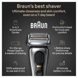 Braun Afeitadora eléctrica Series 9 PRO+, kit de afeitado con 5 ele...