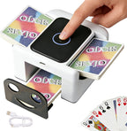 Barajador de tarjetas automático recargable para 2 cubiertas UNO Skip-Bo
