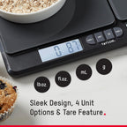 Taylor Báscula digital de cocina de doble plataforma: capacidad máxima de