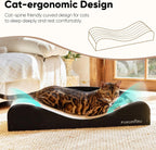 FUKUMARU Cama rascador de cartón para gatos, almohadilla extra grande de
