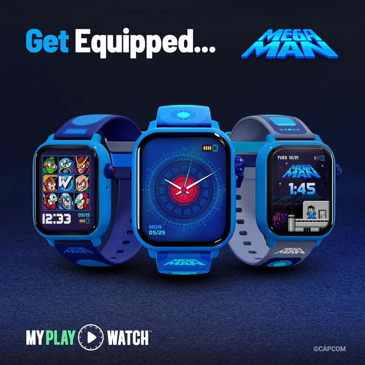 My Play Watch Reloj digital para juegos Mega Man: construido a part...