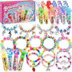 Funtopia Paquete de 24 kits de fabricación de pulseras para niñas de 4-6-8