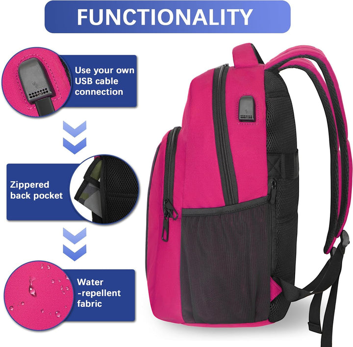 LARIPOP - Mochila para laptop de viaje, de 15.6 pulgadas, mochila p...