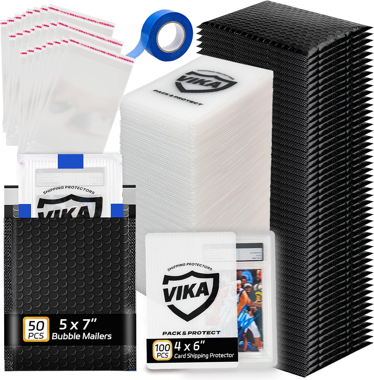 VIKA Kit de envío de tarjetas coleccionables - Suministros completos de