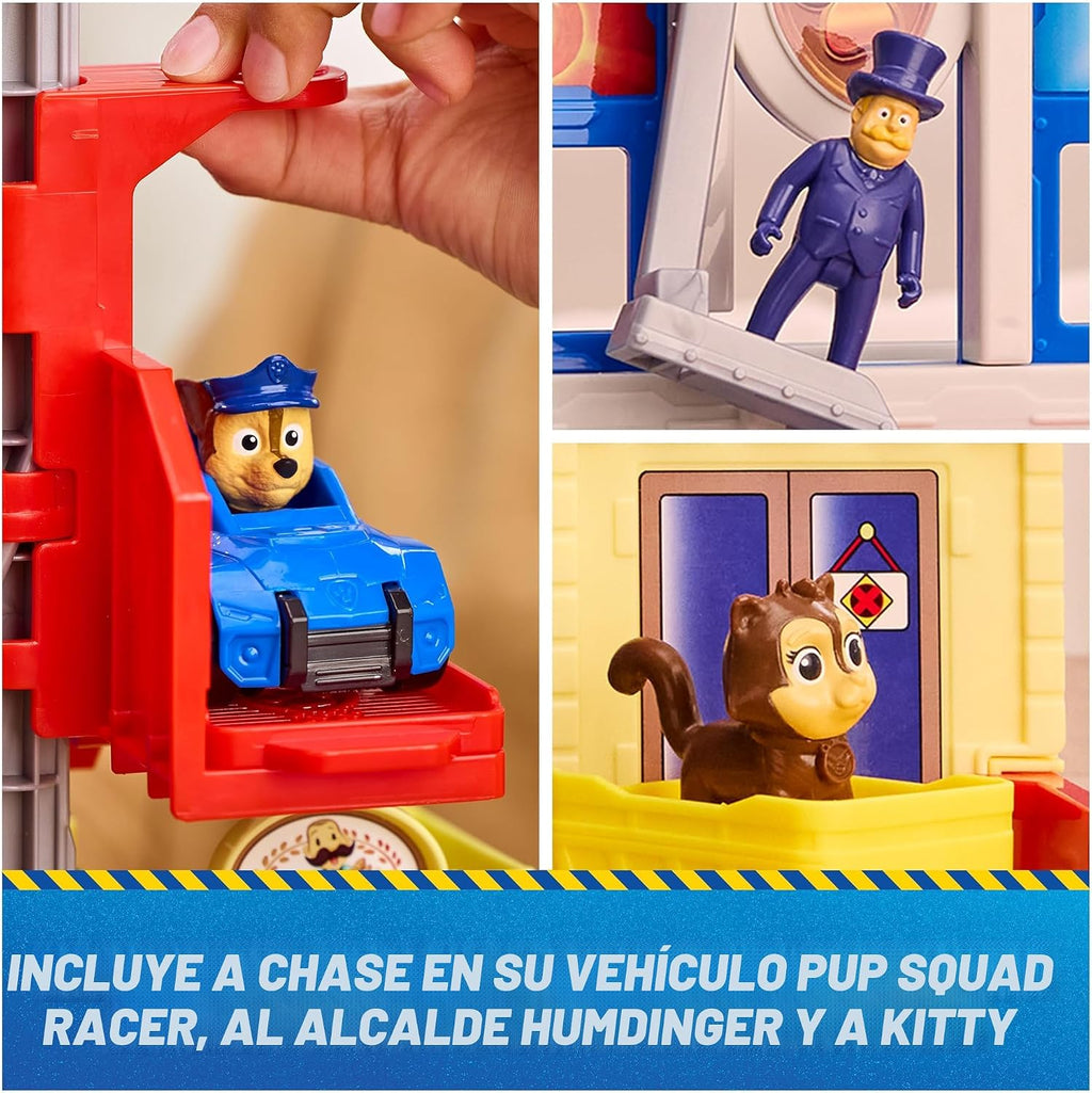 Paw Patrol: Pup Squad, Search & Rescue HQ Playset con vehículo y 2 figuras