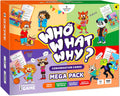 Who What Why Mega Pack Tarjetas de conversación, juego de terapia del habla