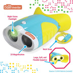 Binoculares de visión nocturna para niños, linterna