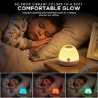 iHome Luz nocturna LED que cambia de color, paquete de 3, inalámbrica, funciona con pilas, iluminación de 360°, cambio de color RGBW y regulable