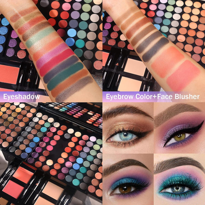 Kits completos de maquillaje para mujer, 190 colores, maquillaje co...