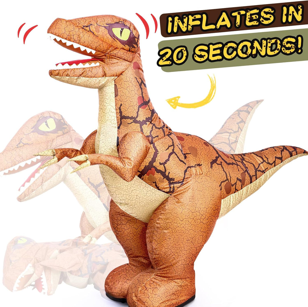 Juguete inflable de dinosaurio con control remoto de 24