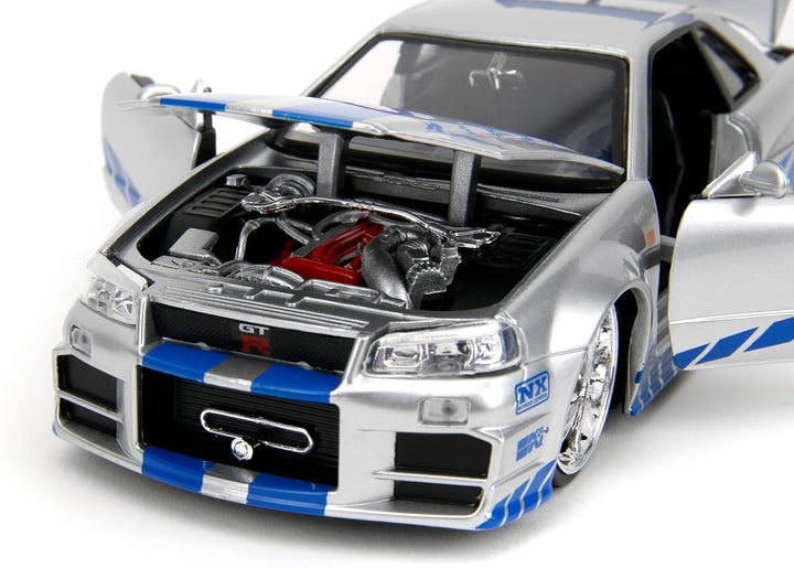 Jada Toys Fast &amp; Furious Brian\u2019s 2002 Nissan Skyline R34 -...
