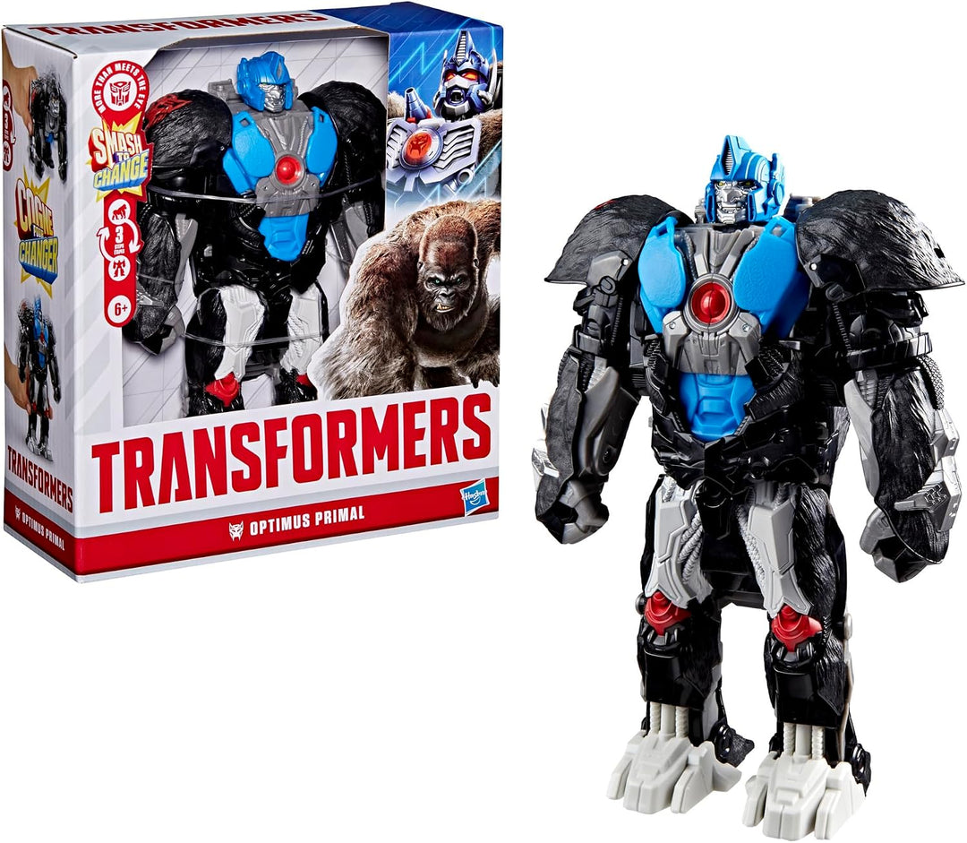 Transformers Smash Changers Optimus Primal Figura de acción, cambia...