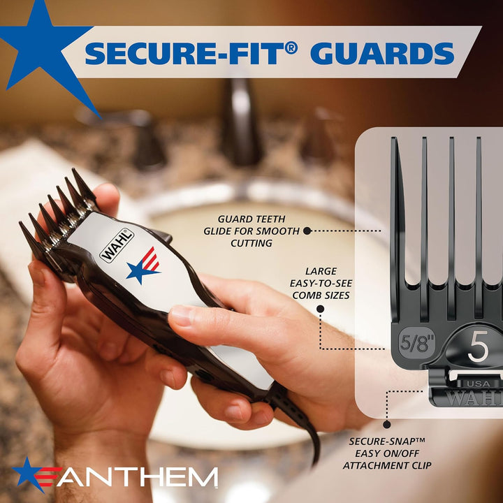 Wahl USA Anthem - Kit de corte de pelo clásico \u2013 Cortapelos co...