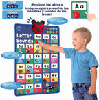 LEARNING BUGS Presiona para Aprender Fonética, Póster Parlante