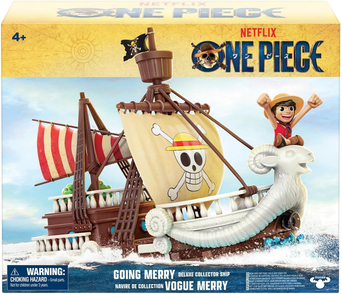 One Piece Going Merry Deluxe - Figura de acción de Luffy