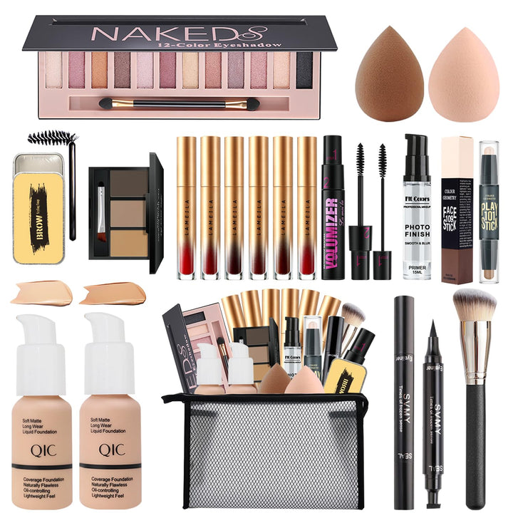 Kit completo de maquillaje todo en uno para mujeres, juego de regal...