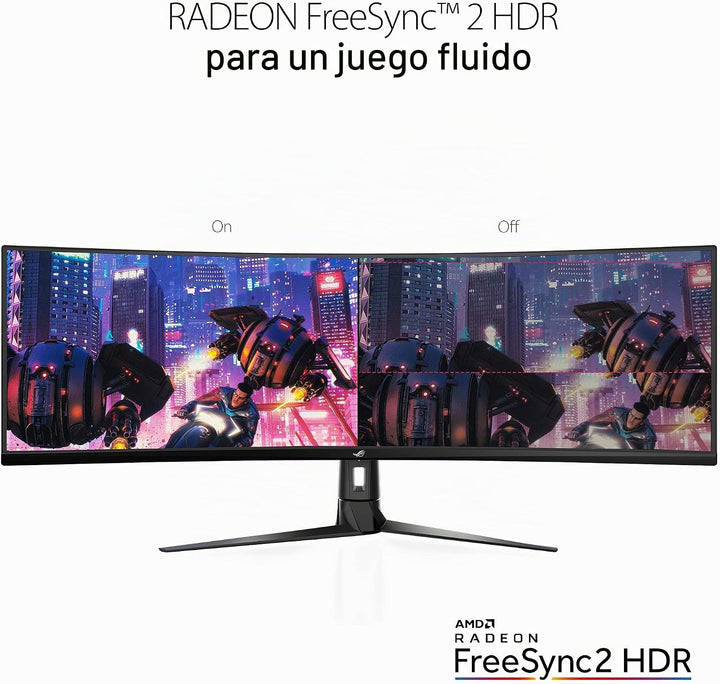 Asus ROG Strix XG49VQ - Monitor curvo FreeSync para juegos de 49 pu...