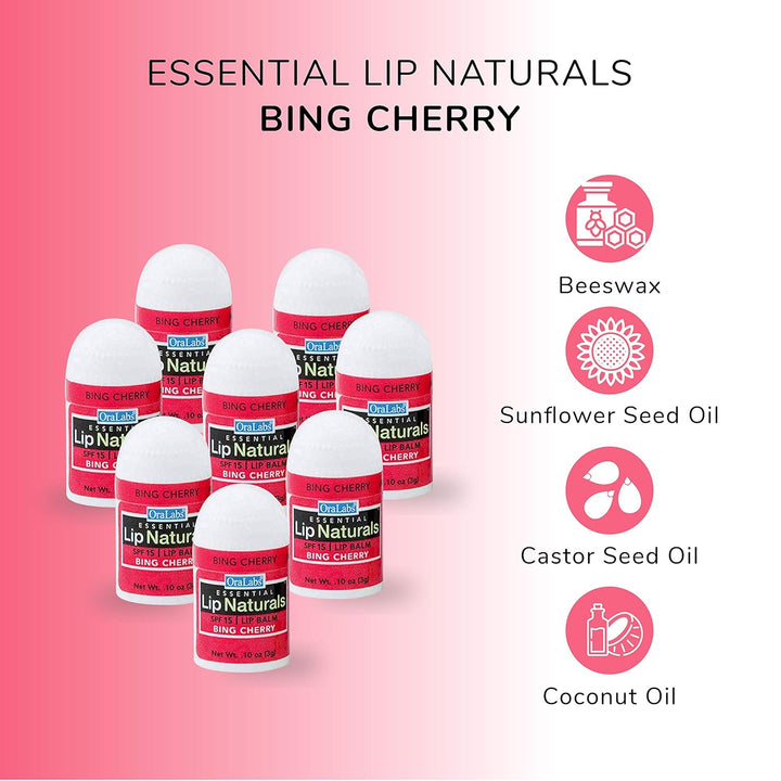 Mini bálsamos Lip Naturals®: 3 Sabores, SPF-15, 50 unidades